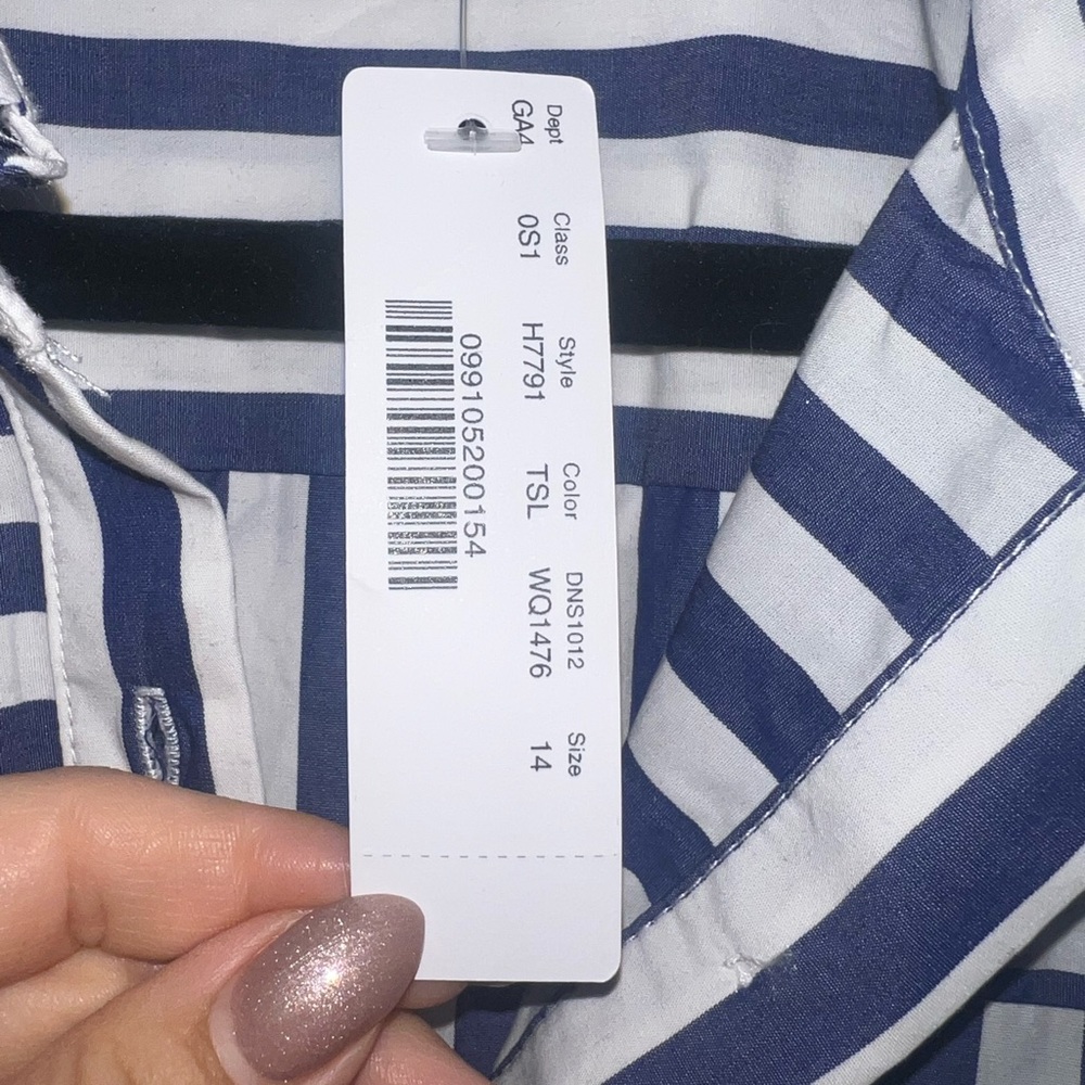 J. Crew stripped tie waist shirtdress - Picture 4 of 6